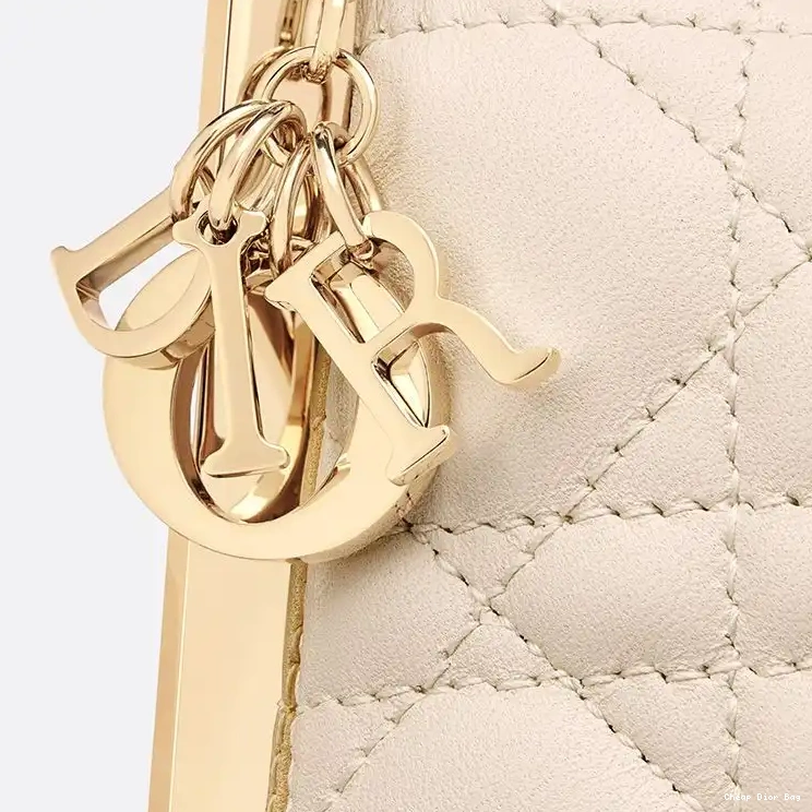 Dior Outlet Dior Lambskin Club Cannage Beige Bag 0509